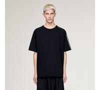 Y-3 RAW EDGE 3 STRIPES SHORT SLEEVE TEE Black