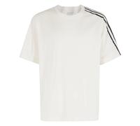 Y-3 - Raw Edge 3-Stripes Short Sleeve Tee - - Tops - Uomo - Bianco - L