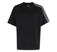Y-3 - Raw Edge 3-Stripes Short Sleeve Tee - - Tops - Uomo - Nero - L