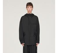 Y-3 Refined Wool Hooded Top 3-Stripes Black M