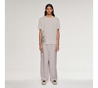 Y-3 SPORT UNIFORM PINSTRIPE TRACK PANTS Chalk Pearl / Black S
