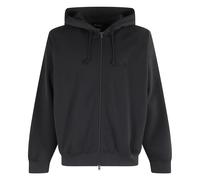 Y-3, ,Sweatshirts & Hoodies ,Uomo ,Nero ,M Felpa con Cappuccio e Zip Nera con Logo