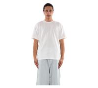 Y-3 - T-shirt Regular con Logo Tono su Tono - - Tops - Uomo - Bianco - S