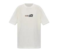 Y-3, ,Tops ,Uomo ,Bianco ,L T-shirt di cotone con stampa