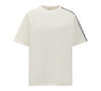 Y-3, ,Tops ,Uomo ,Bianco ,L Raw Edge 3 Stripes Short Sleeve Tee