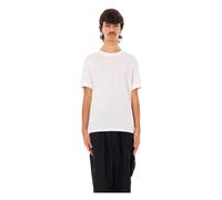 Y-3, ,Tops ,Uomo ,Bianco ,L Tonal Logo Slim Tee