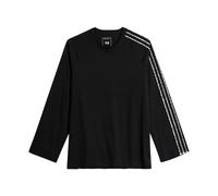 Y-3, ,Tops ,Uomo ,Nero ,S Raw Edge 3-Stripes Long-Sleeve T-Shirt