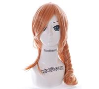 Y-418 Arancio Rosa Riccio 60 cm per Serah Farron Final Fantasy Pastel Goth Cosplay Parrucca Wig Anime Manga