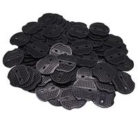 Y.A. LOTUS 100 Pezzi Rondelle per Ancoraggio a U et Picchetti Tenda Ancoraggio, Rondelles per Telo Anti Erbacce Giardino, Aiuole, Sentieri 3 (Fori Comuni)