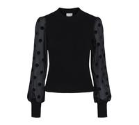 Y.A.S YASDOTME LS Knit Maglione S. Noos, Nero, XS