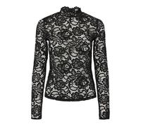 Y.A.S Yaslacey LS Lace Top S. Noos, Nero, M Donna