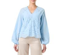 Y.A.S Yasluma-Maglietta con Scollo a V Camicia a Maniche Lunghe, Cielo Sereno, XS Donna