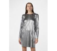 Y.A.S - YASREGINA LS PLISSE DRESS - SHOW Argento - Abbigliamento XS Argento