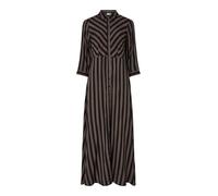 Yas Savanna Long Shirt 3/4 Sleeve Long Dress Marrone S Donna