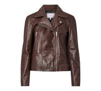Y.A.S Yassophie Leather Jacket Noos Giacchetta di Pelle, Chicory Coffee, XL Donna