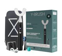 Y-Brush Ultra - Spazzolino sonico automatico con sbiancamento - Modalità multiple - Batteria di 6 mesi, rimozione avanzata della placca - Per adulti (color Ultra Premium - Black, M - Adult 12+)