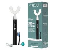 Y-Brush Ultra - Spazzolino sonico automatico con sbiancamento - Modalità multiple - Batteria di 6 mesi, rimozione avanzata della placca - Per adulti (Ultra - Black, M - Adult 12+)