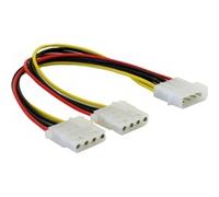 Y-Cable Power > 2x 4pin Molex 0,11 m, Cavo 0,11 m, Molex (4-pin), Molex (4-pin)