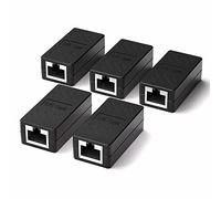 Y.D.F Accoppiatore RJ45 in linea Cat 8 Cat 7 Cat 6 Cat 5e Cat 5 Ethernet prolunga cavo di prolunga Ethernet per TV/router/PC/switch di rete/Xbox/Playstation/Switch (confezione da 5)