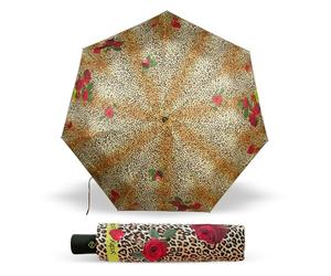 Y-DRY Savage Rose Ombrello Corto Apri e Chiudi, Antivento con Fusto Slim, Resistente e Compatto, Diametro 93 cm, Chiuso 26,5 cm, Leggero e Tascabile, Colore Rosa Unico