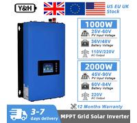 Y&H 1KW 2KW MPPT Solar Grid Tie Inverter AC110V/220V per pannello solare/batteria su inverter di rete con supporto sensore limitatore WiFi