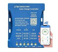 Y&H 30A regolatore di carica solare WIFI PV max 80V Bluetooth Controller solare 12V/24V/36V Controller per pannelli solari PWM intelligenti per batterie al piombo, LiFePO4, al litio