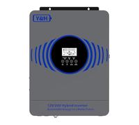 Y&H Inverter solare ibrido da 4200 W con due tensioni di batteria 12 V 24 V integrato MPPT 100 A caricatore solare massimo potenza PV 4000 W ingresso con BMS WLAN comunicazione indipendente dalla rete