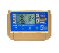 Y&H MPPT 30 A, regolatore di carica solare, 12 V, 24 V, display LCD, doppia USB, comunicazione app, tensione di carica regolabile, adatto per gel al piombo acido, FLD, litio