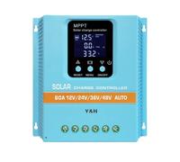 Y&H MPPT Regolatore di carica solare 60A 80A 100A 12V 24V 36V 48V display LCD regolazione intelligente max 100V ingresso Dual USB per piombo-acido/litio (60A)