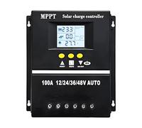Y&H Regolatore di carica solare MPPT 100A 12V 24V 36V 48V Display LCD Batteria Regolatore intelligente Max 100V Input Dual USB per piombo-acido/litio