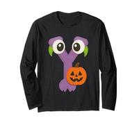 Y Monster Eyes Halloween Zucca Divertimento Maglia a Manica