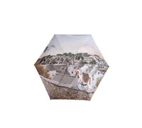 Y Not OMBRELLO POCKET PRINTED grigio TRULLI Taglia Unica