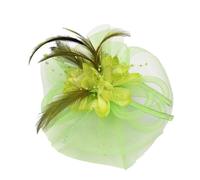 Y Pen Nastri Mesh Donne Cappello e Piume Moda Matrimonio Fascinator N Party Caps 47 Donna, Verde, Taglia unica