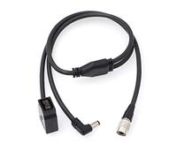 Y Splitter Cavo di Alimentazione Hirose 4 Pin ad angolo retto DC 2.5mm Barrel e Femmina D-tap per Monitor Recorder Zoom F8 1.0 m