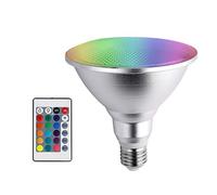 Y.W.Licht PAR38 Riflettore Lampada LED 20W RGB E27 Dimmerabile impermeabile IP65 in alluminio cambia colore angolo di emissione di 120° per interni ed esterni Faretti da Esterno(1 pezzo)