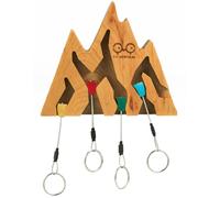 Yy Vertical Mountain Keychain Oro