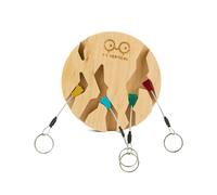 Y&Y Vertical - Portachiavi da parete - Key Holder Circle Erable in Legno - Beige
