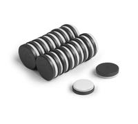 Y10 Ferrite Autoadesivo Disco Magnet - 20mm Diametro X 3mm Spesso - 0.6kg