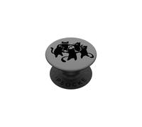 Y2K 90s Carino Gatti e Tomcats che ballano in un cerchio PopSockets PopGrip Adesivo