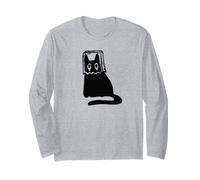 Y2K 90s - Gatto Che Si vergogna Tomcat in Sacco Maschera Maglia a Manica