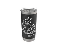 Y2K 90s Squid sotto le stelle Bicchiere termico in acciaio inox doppia parete