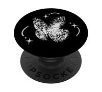 Y2K 90s Tattoo Style Dotwork Punteggio Farfalla PopSockets PopGrip Adesivo