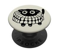 Y2K 90s Tearful Triste Cat in un rinascimentale Ruff PopSockets PopGrip Adesivo