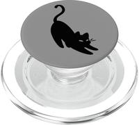Y2K 90s Tired Stretching Cat Cat PopSockets PopGrip per MagSafe