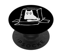 Y2K 90s Trapped Tomcat Cat Triste PopSockets PopGrip Adesivo