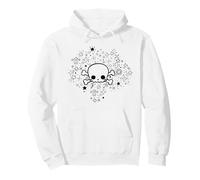 Y2K Accessoires Kawaii Baby Skeleton Face for Gothic Girls Felpa con Cappuccio