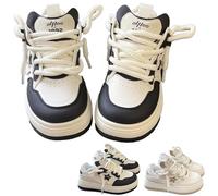 Y2K Aesthetic Chunky Platform Sneakers, Chunky Platform Sneakers, Walking S-neakers for Women, for Daily Wear (Black,39)