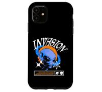 Y2K Alien Invasion - Bold Urban Graffiti Estetica Custodia per iPhone 11