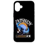 Y2K Alien Invasion - Bold Urban Graffiti Estetica Custodia per iPhone 16 Plus