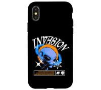 Y2K Alien Invasion - Bold Urban Graffiti Estetica Custodia per iPhone X/XS